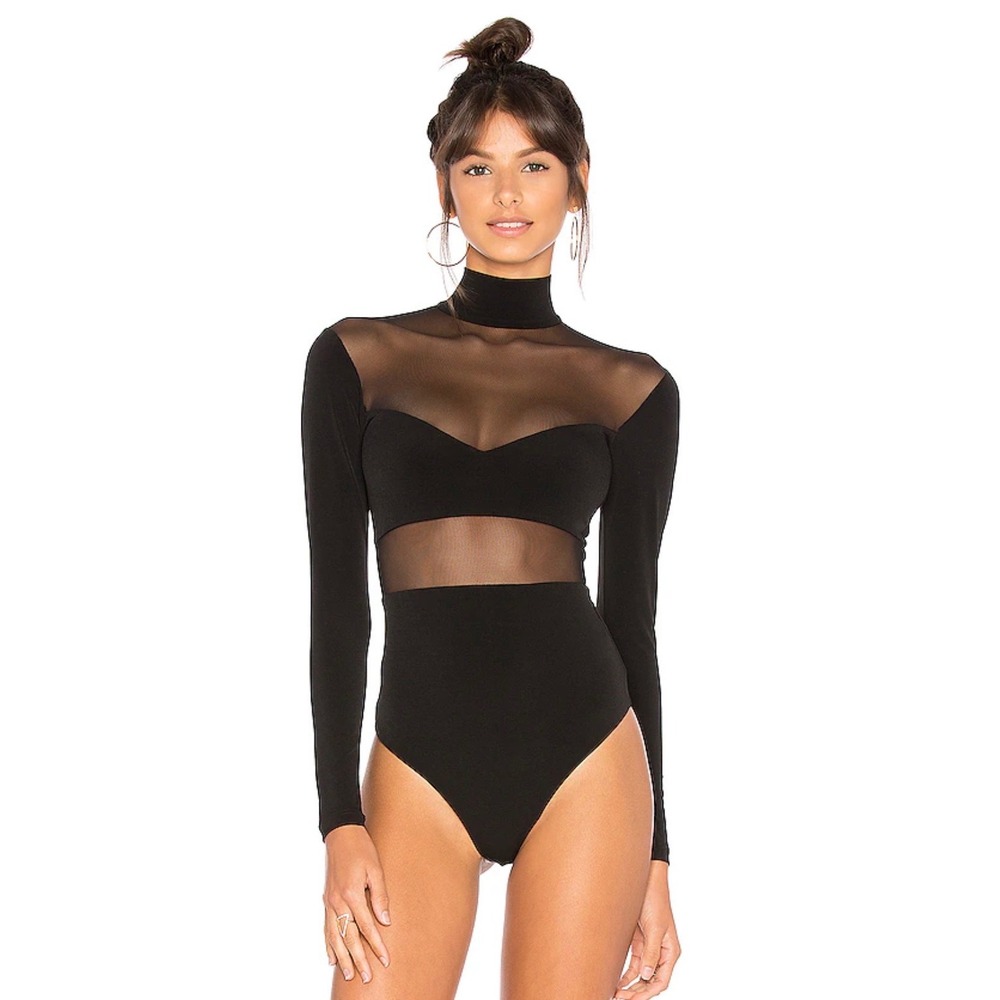 Nookie Hypnotize Bodysuit in Black Size Small READ